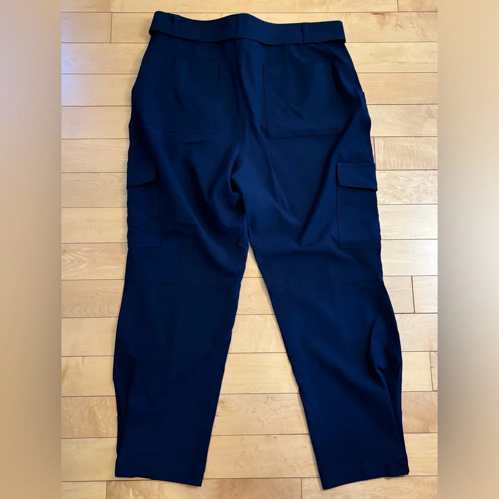 NWT, Banana Republic Stretch Knit Cargo Utility Pant, Navy, 16 Tall, 29.5” IS